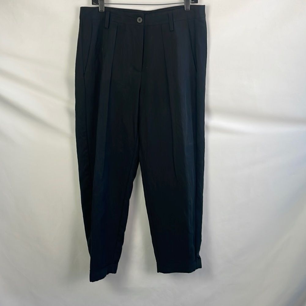 Annette Gortz Black Linen Trousers
